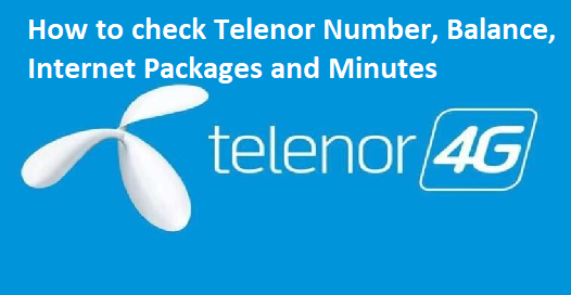 How to check Telenor Number, Balance, Internet Packages and Minutes